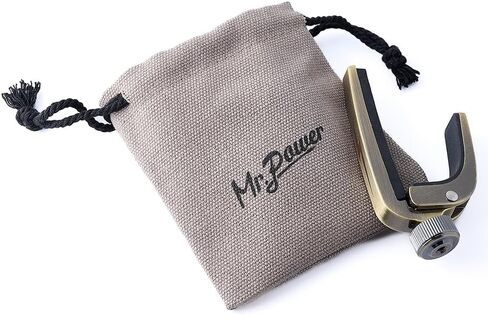 Mr.Power Solidly Zinc Alloy Guitar Capo Clamp with Bag for Studio, Stage, Home, Travel, Live Streaming, Recording or Concert Performance (Silver) in Saudi Arabia