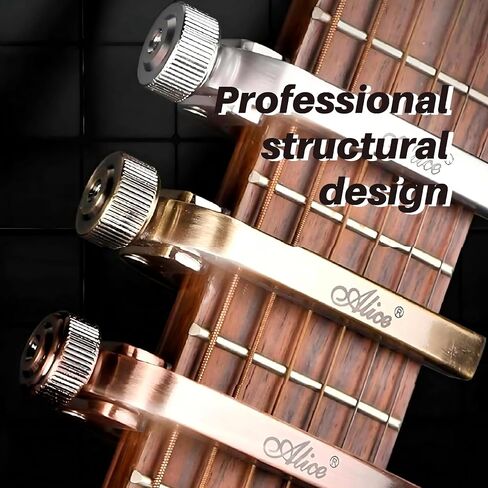 Guitar Capo for Acoustic and Electric Guitars, 2025New High-precision Adjustable Alloy Clamp Idea for 6 String and 12 String Guitars (Silver) in Saudi Arabia