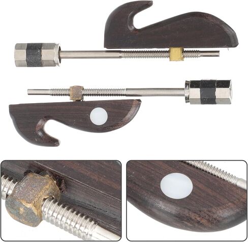 FAVOMOTO Erhu Accessories Wooden and Iron Bow Replacement Parts Compact Size for Easy Storage Convenient Installation and Cleaning 2Pcs Set for Orchestral String Instrument in Saudi Arabia