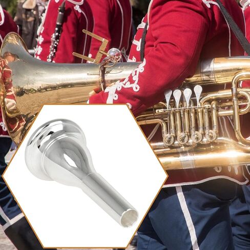 Tuba Mouthpiece Brass Plating Replacement 1.85x3.90 inches for Beginners Performance Enhancement Musical Instrument Parts in Saudi Arabia