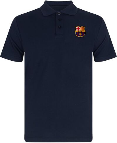 FC Barcelona Official Football Soccer Gift Mens Crest Polo Shirt Navy Blue in Saudi Arabia