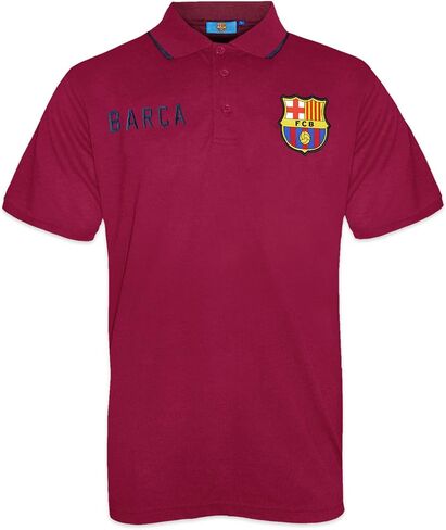 FC Barcelona Official Football Soccer Gift Mens Crest Polo Shirt Navy Blue in Saudi Arabia