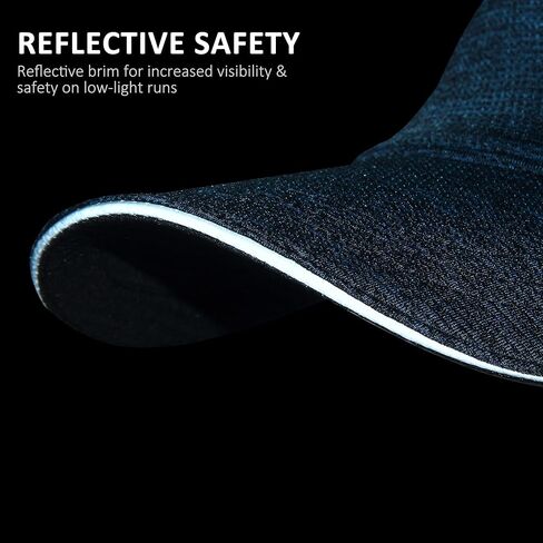 Lightweight Running Hat Quick Drying Reflective Sports Cap Unstructured in Saudi Arabia