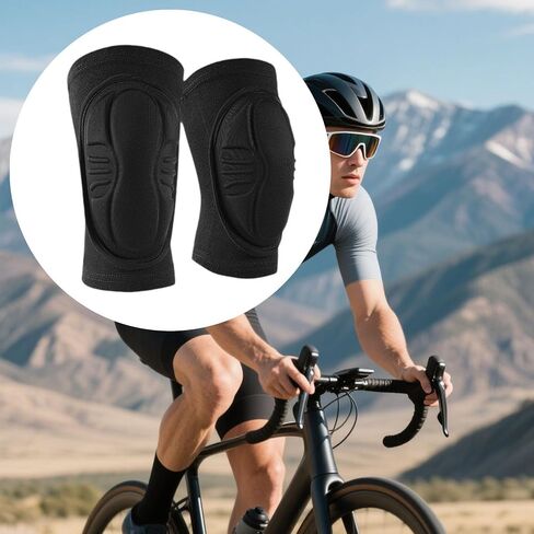 2 Pieces Knee Pads Patella Protection Support Sleeve Sports Knee Protector with Reinforced Anti-Collision Structure Suitable for Football L, S in Saudi Arabia