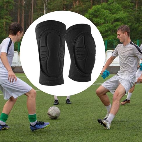 2 Pieces Knee Pads Patella Protection Support Sleeve Sports Knee Protector with Reinforced Anti-Collision Structure Suitable for Football L, S in Saudi Arabia
