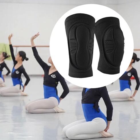2 Pieces Knee Pads Patella Protection Support Sleeve Sports Knee Protector with Reinforced Anti-Collision Structure Suitable for Football L, S in Saudi Arabia