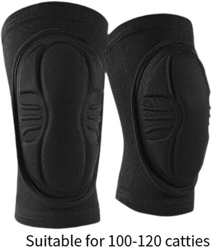 2 Pieces Knee Pads Patella Protection Support Sleeve Sports Knee Protector with Reinforced Anti-Collision Structure Suitable for Football L, S in Saudi Arabia