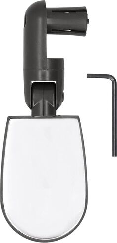 Rear View Mirror, Universal 360° Rotatable Rear View Mirror Handlebar Mount End Mirror Cycling Handlebar Mirrors(Black) Bikes and Spare Parts in Saudi Arabia