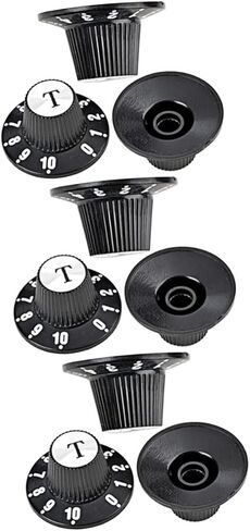 DECHOUS 6pcs Volume Control Knob for Electric Guitar Guitar Knobs Scale for Accurate Easy Installation Replacement Accessory and Amplifiers in Saudi Arabia