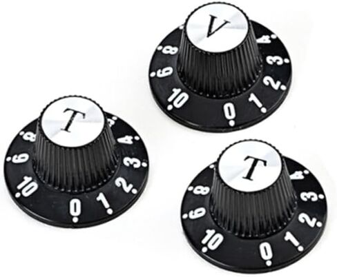 DECHOUS 6pcs Volume Control Knob for Electric Guitar Guitar Knobs Scale for Accurate Easy Installation Replacement Accessory and Amplifiers in Saudi Arabia