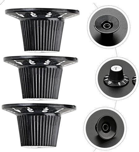 DECHOUS 6pcs Volume Control Knob for Electric Guitar Guitar Knobs Scale for Accurate Easy Installation Replacement Accessory and Amplifiers in Saudi Arabia