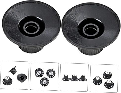 DECHOUS 6pcs Volume Control Knob for Electric Guitar Guitar Knobs Scale for Accurate Easy Installation Replacement Accessory and Amplifiers in Saudi Arabia