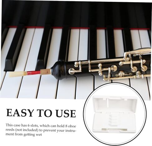 BESTonZON Convenient Oboe Organizer Box Slot Storage Case for Oboe Reeds Safe and Compact Design for Easy Carrying and -term Use in Saudi Arabia
