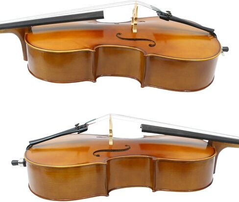 Beginner Cello 1/8 Handmade Acoustic Cello Kit with Portable Bag, Bow, Bridge, String Musical Instruments (1/8,brown) in Saudi Arabia