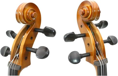Beginner Cello 1/8 Handmade Acoustic Cello Kit with Portable Bag, Bow, Bridge, String Musical Instruments (1/8,brown) in Saudi Arabia