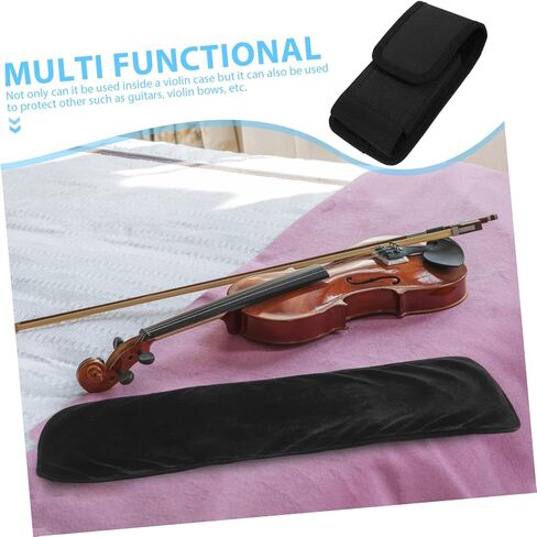 BESPORTBLE Violin Case Inner Velvet Protective Bag for Instruments Scratch-resistant Lightweight for Orchestral Strings and Violin Accessories Black Beige in Saudi Arabia