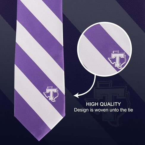 Desert Cactus Tarleton State University Tie TSU Texans 100% Polyester with Logo Officially Licensed (Style A) in Saudi Arabia