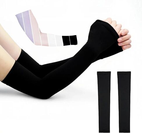 Arm Sleeves for Men Women Outdoor Sun Protection Breathable Stretch Cooling Compression Sleeve Cycling Running Golf in Saudi Arabia