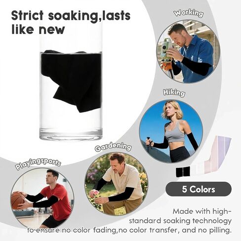 Arm Sleeves for Men Women Outdoor Sun Protection Breathable Stretch Cooling Compression Sleeve Cycling Running Golf in Saudi Arabia
