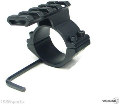 Ade Advanced Optics 1-Inch Scope Adapter Ring/Mount with Picatinny/Weaver Top Rail for Backup/Second Laser, Anodized Black in Saudi Arabia
