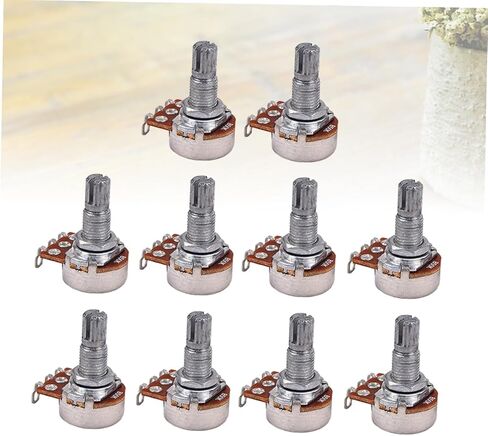 TEHAUX 10pcs Full Guitar Potentiometer Kit Bk Linear Taper Potentiometers for Bass Guitar in Saudi Arabia