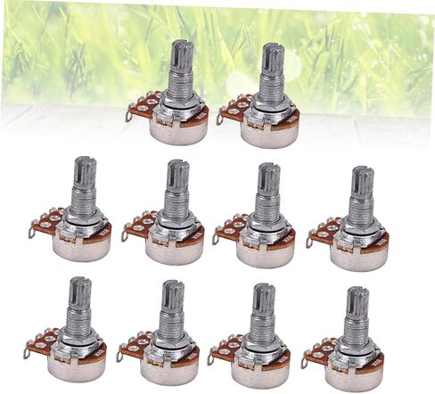 TEHAUX 10pcs Full Guitar Potentiometer Kit Bk Linear Taper Potentiometers for Bass Guitar in Saudi Arabia