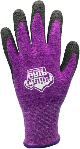Red Steer A310, Chilly Grip Women's Chenille Glove, Textured Foam Rubber Palm, Thermal Knit Liner, Purple and Black, Large, 3 Pack in Saudi Arabia