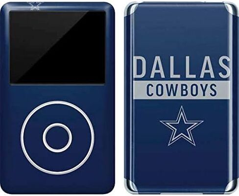 Skinit Decal MP3 Player Skin Compatible with iPod Classic (6th Gen) 80GB - Officially Licensed NFL Dallas Cowboys Blue Performance Series Design in Saudi Arabia