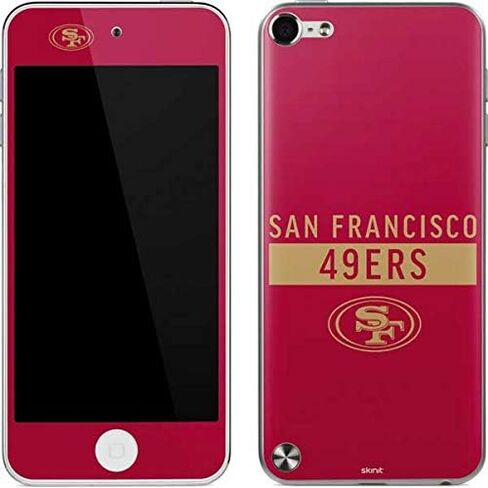 Skinit Decal MP3 Player Skin Compatible with iPod Touch (5th Gen&2012) - Officially Licensed NFL San Francisco 49ers Red Performance Series Design in Saudi Arabia