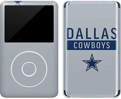 ملصق Skinit لمشغل MP3 متوافق مع iPod Classic (الجيل السادس) 80 جيجابايت - تصميم سلسلة الأداء الفضي من NFL Dallas Cowboys المرخص رسميًا in Saudi Arabia