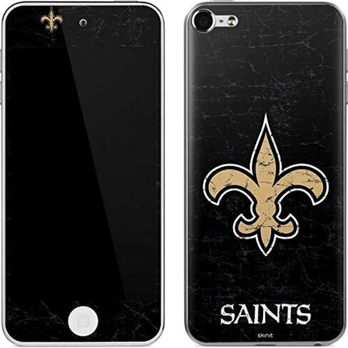 Skinit Decal MP3 Player Skin Compatible with iPod Touch (6th Gen 2015) - Officially Licensed NFL New Orleans Saints Distressed Design in Saudi Arabia