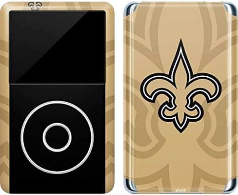 Skinit Decal MP3 Player Skin Compatible with iPod Classic (6th Gen) 80GB - Officially Licensed NFL New Orleans Saints Double Vision Design in Saudi Arabia