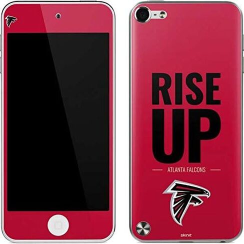 ملصق Skinit لمشغل MP3 متوافق مع iPod Touch (الجيل الخامس و2012) - تصميم شعار فريق NFL Atlanta Falcons مرخص رسميًا in Saudi Arabia