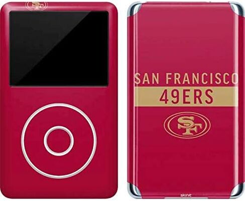 Skinit Decal MP3 Player Skin Compatible with iPod Classic (6th Gen) 80GB - Officially Licensed NFL San Francisco 49ers Red Performance Series Design in Saudi Arabia