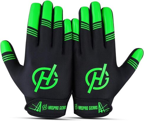 Youth Unisex American Football Gloves M/o Silicone Palm, Breathable Material with Hook & Loop in Flexible Fit in Saudi Arabia