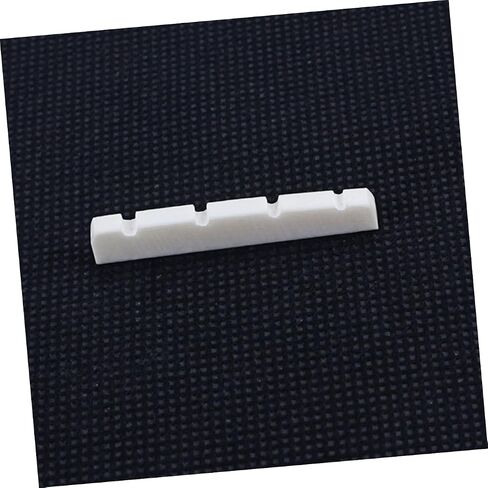 String Bass Guitar Bone Nut Slotted Oxen Bone Instrument Accessory for Better Tone Durable and Easy to Compatible with Various Guitar Models in Saudi Arabia