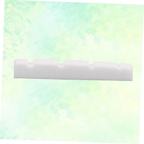 Yardwe String Bass Guitar Bone Nut Replacement Slotted Oxen Bone Instrument Accessory for Enhanced Tone and Easy Installation for Guitar and Bass Musicians in Saudi Arabia