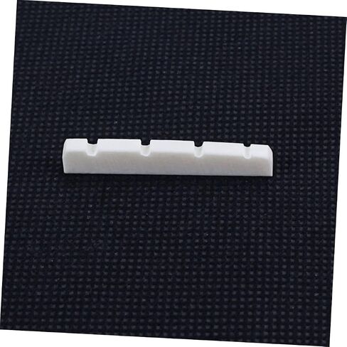 Yardwe String Bass Guitar Bone Nut Replacement Slotted Oxen Bone Instrument Accessory for Enhanced Tone and Easy Installation for Guitar and Bass Musicians in Saudi Arabia