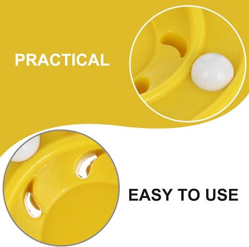 Luxshiny Roller Hockey Puck for Training and Competition Synthetic Game Puck for Indoor Outdoor Use Smooth Glide Street Hockey Ball for Practicing Skills and Improving Performance Yellow in Kuwait