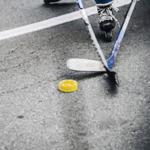 Luxshiny Roller Hockey Puck for Training and Competition Synthetic Game Puck for Indoor Outdoor Use Smooth Glide Street Hockey Ball for Practicing Skills and Improving Performance Yellow in Kuwait