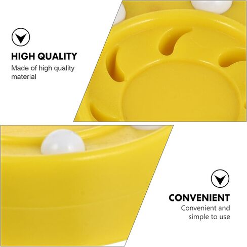 Luxshiny Roller Hockey Puck for Training and Competition Synthetic Game Puck for Indoor Outdoor Use Smooth Glide Street Hockey Ball for Practicing Skills and Improving Performance Yellow in Kuwait