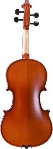 ADM Acoustic Violin for Beginner 4/4 Full Size Violin Set Solid Wood Ebony for Adult Teen Student Starter Kit with Hard Case, Rosin, Shoulder Rest, Bow, Music Stand, Strings, Free Lessons, Matte Brown in Saudi Arabia