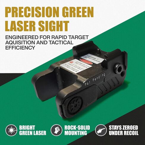 Ade Advanced Optics HG54G Green Laser Sight – Rechargeable Universal Rail Mount Pistol Accessory with USB Charging, Constant/Strobe Modes, Ambidextrous Switch – Compact Class IIIA Optic for Handguns in Saudi Arabia