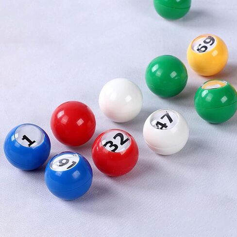 30Pcs Bingo Ball 1-30 Numbers with Easy Read Window Portable Fittings Tally Ball in Kuwait
