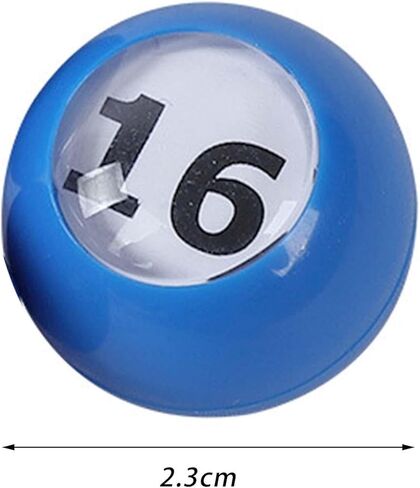 30Pcs Bingo Ball 1-30 Numbers with Easy Read Window Portable Fittings Tally Ball in Kuwait