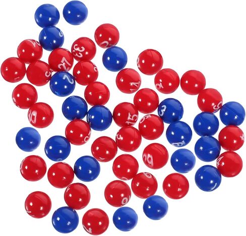 1 Pack Numbered Lottery Balls for Raffle Games Plastic Seamless Game Props for Party Activities in Saudi Arabia