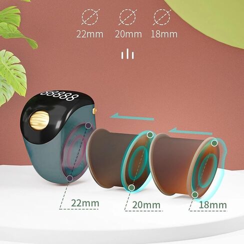 Finger Counter Clicker Rings, Digital Finger Smart Tally Counter Rings, Adjustable Finger Counter with LED Screen, ABS Quiet Ball Rolling for Coaching Sports Activities in Saudi Arabia