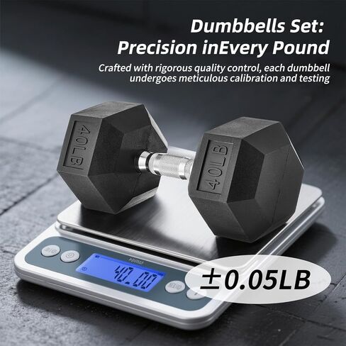 350/450/550 lbs Hex Weight Dumbbell Sets with Rack 5-50 lbs Hand Weights for Strength Training for Home Gyms Men Women Rubber Iron Rubber Coated Exercise & Fitness Muscle in Saudi Arabia