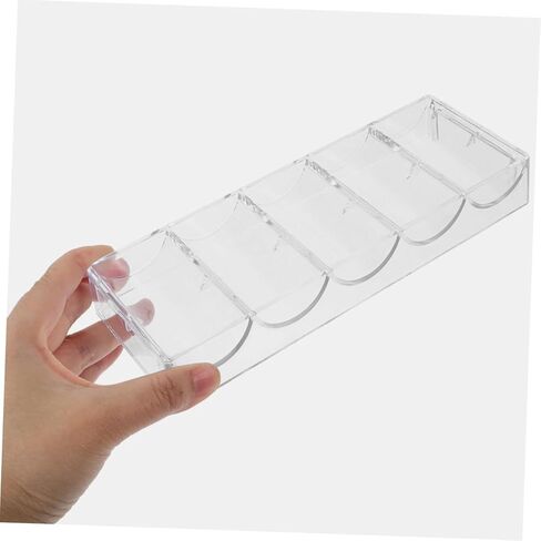 GALPADA Acrylic Poker Chip Tray Holder 2pcs Poker Chip Organizer for Game Night for Home Use in Kuwait
