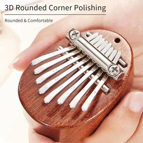 8 Key Mini Wood Kalimba Finger Thumb Piano Marimba Musical Good Accessories Pendant Gift in Saudi Arabia